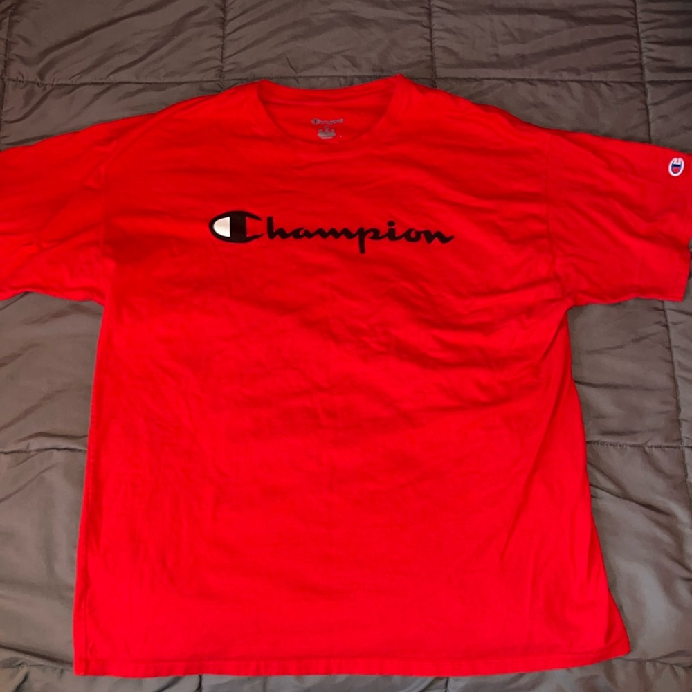 Champion Red Short Sleeve T-Shirt